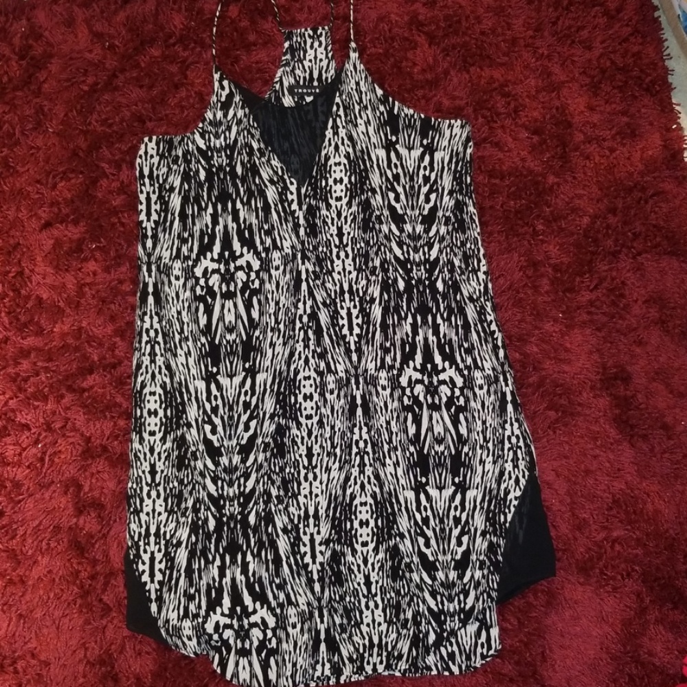 Trouve Animal print slip dress